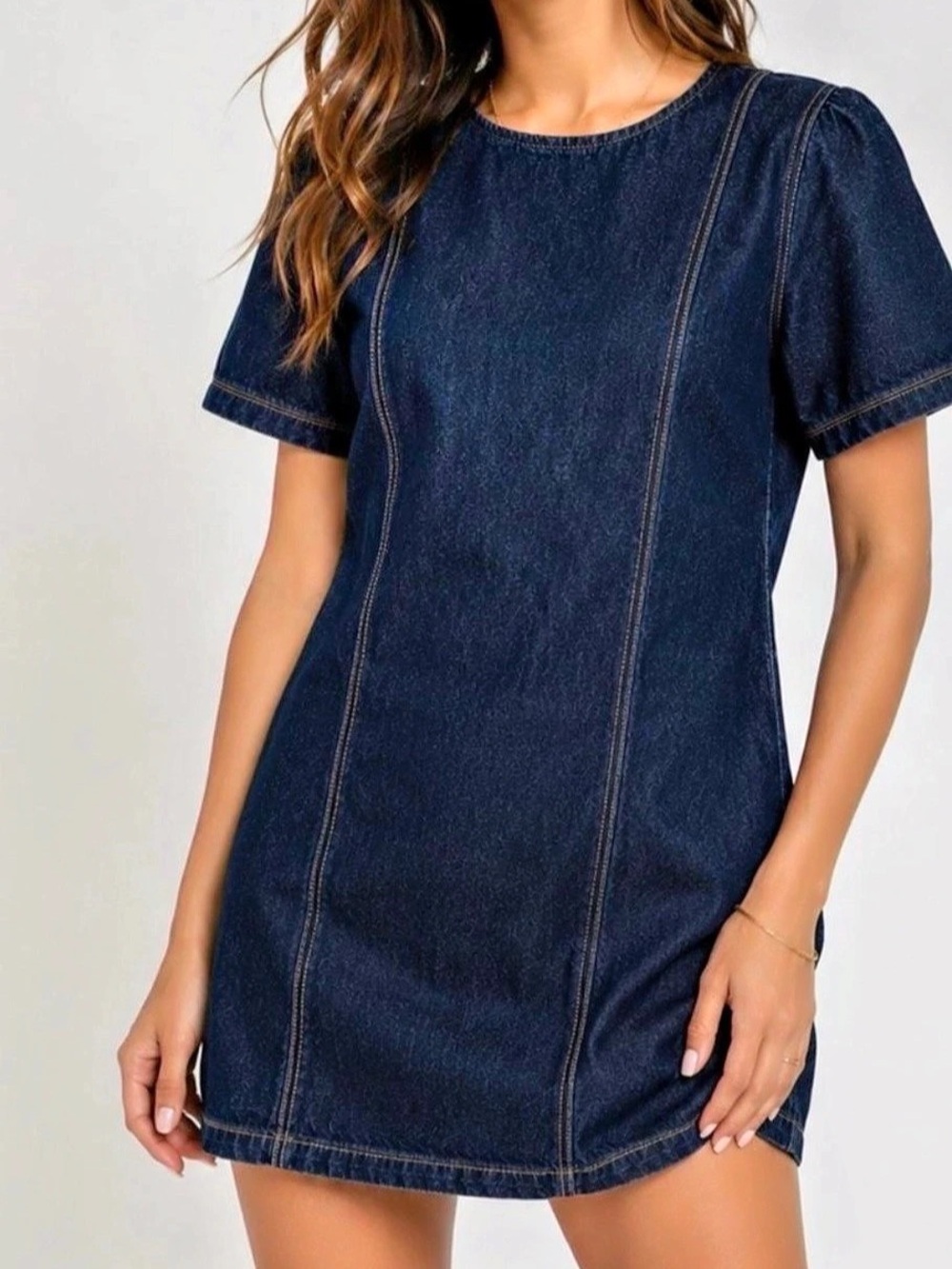 Old Navy Denim Mini Dress Size Small Petite